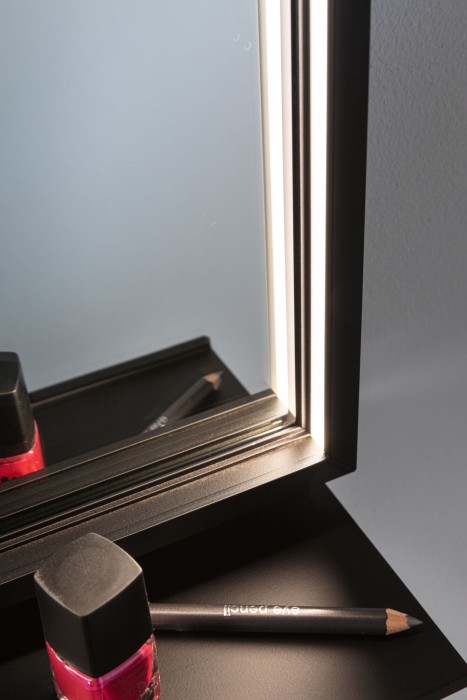 Oglindă iluminată LED Miro, IP44, temperatură de culoare variabilă, 180lm, 230V, 11W, negru mat [10]