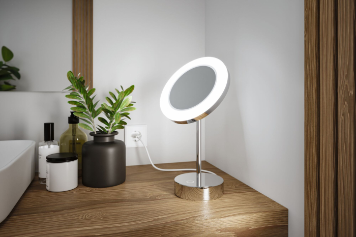 Oglindă cosmetică LED Masua, IP44, White Switch, 55lm, 230V, 4W, crom [3]