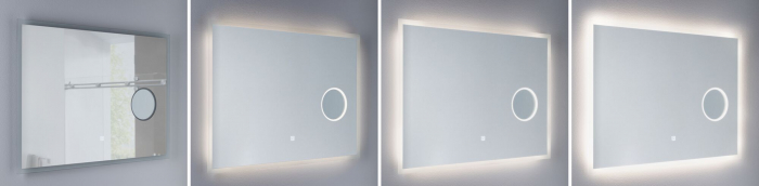 Oglindă LED Mirra, IP44, 4000K, 750lm / 270lm, 230V, 20W, flux luminos variabil [10]