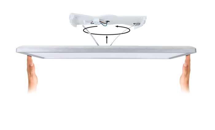 Panel LED Atria Shine Backlight, IP44, pătrat, 293x293mm, 16W, 1600lm, 3000K, aspect lemn [4]