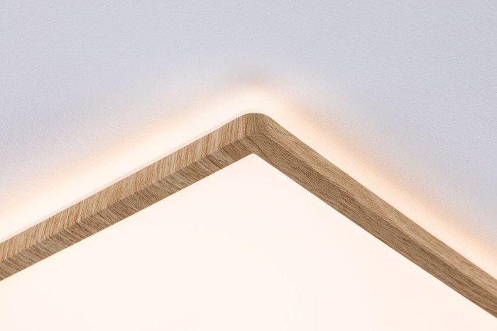 Panel LED Atria Shine Backlight, IP44, pătrat, 293x293mm, 16W, 1600lm, 3000K, aspect lemn [3]