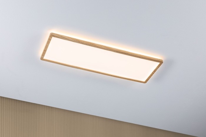 Panel LED Atria Shine Backlight, IP44, pătrat, 580x200mm, 22W, 2300lm, 3000K, aspect lemn [3]