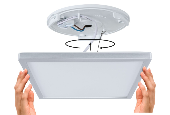 Panel LED Atria Shine, IP44, pătrat, 15,7W, 2100lm, 3000 - 6500K, crom mat [7]