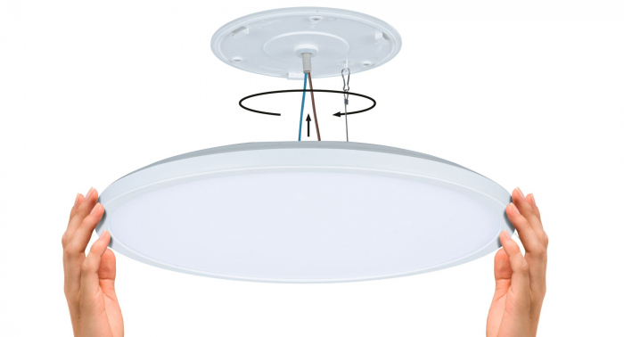 Panel LED Atria Shine, IP44, rotund, 398mm,  20,8W, 2800lm, alb, temperatură de culoare variabilă [2]