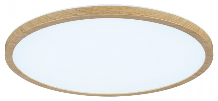 Panel LED Atria Shine, IP44, rotund, 398mm,  20,8W, 2800lm, aspect lemn, temperatură de culoare variabilă [6]