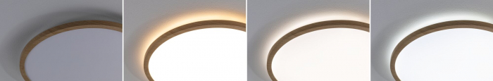 Panel LED Atria Shine, IP44, rotund, 398mm,  20,8W, 2800lm, aspect lemn, temperatură de culoare variabilă [7]