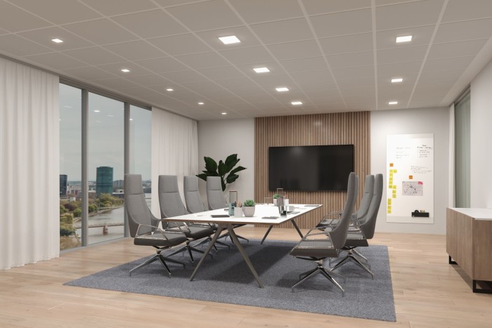 Panou încastrabil Veluna Edge VariFit LED, IP44, pătrat, 90x90mm, 450lm, 4000K, alb, cu flux luminos variabil [6]