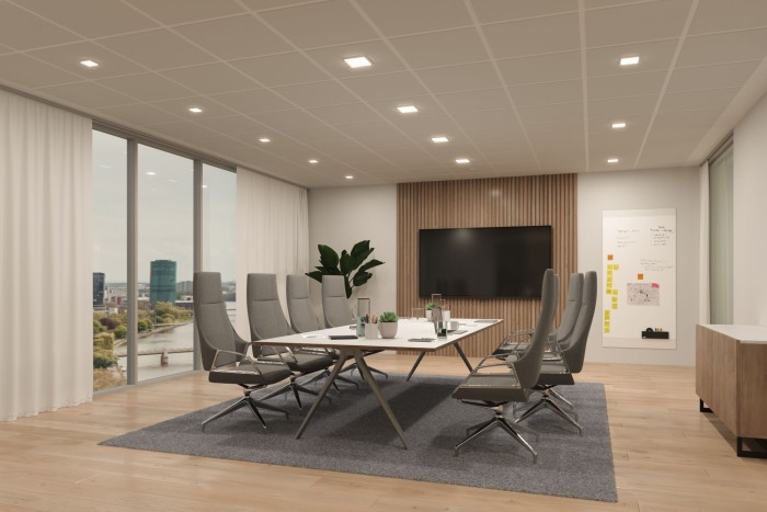 Panou încastrabil Veluna Edge VariFit LED, IP44, pătrat, 120x120mm, 650lm, 3000K, alb [6]