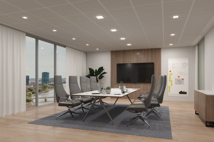 Panou încastrabil Veluna Edge VariFit LED, IP44, pătrat, 90x90mm, 500lm, 4000K, alb [6]