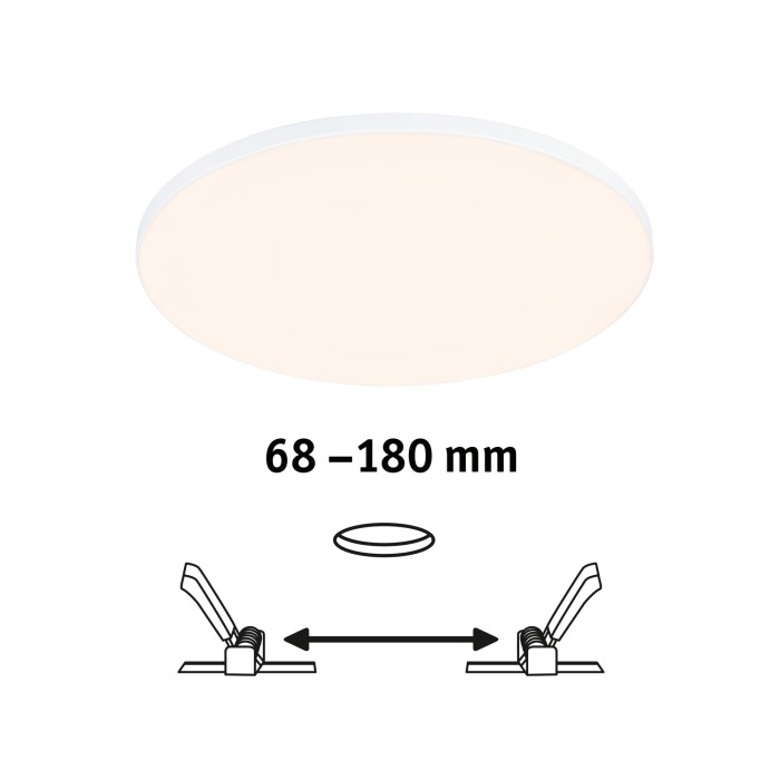 Panou încastrabil Veluna Edge VariFit LED, IP44, rotund, 160mm, 1100lm, 3000K, alb, cu flux luminos variabil [2]
