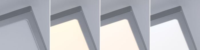 Panou LED Abia 2, White Select, cu senzor crepuscular și de mișcare, 400x400mm, 16W, 1400lm, 2700 - 4000K, crom mat [6]