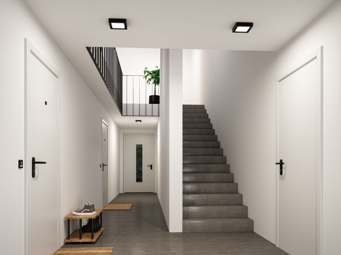 Panou LED Abia 2, White Select, cu senzor crepuscular și de mișcare, pătrat, 170x170mm, 9,5W, 1100lm, 2700 - 4000K, negru [4]