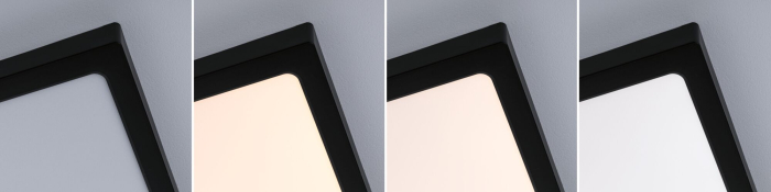 Panou LED Abia 2, White Select, cu senzor crepuscular și de mișcare, pătrat, 300x300mm, 14W, 900lm, 2700 - 4000K, negru [6]