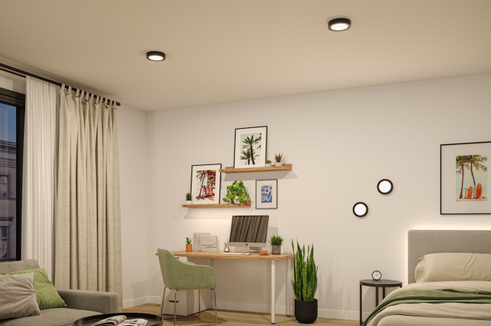 Panou LED Abia 2, White Select, cu senzor crepuscular și de mișcare, rotund, 170mm, 9,5W, 1100lm, 2700 - 4000K negru [3]