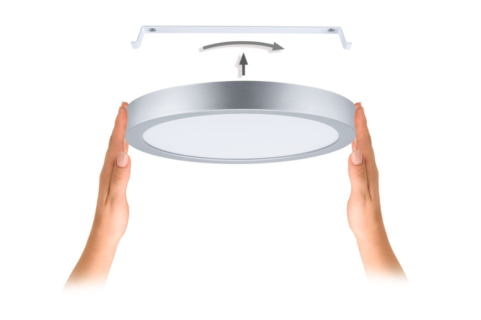 Panou LED Abia 2, White Select, cu senzor crepuscular și de mișcare, rotund, 300mm, 14W, 1000lm, 2700 - 4000K, crom mat [3]
