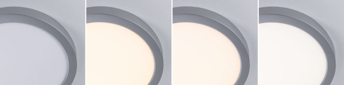 Panou LED Abia 2, White Select, cu senzor crepuscular și de mișcare, rotund, 300mm, 14W, 1000lm, 2700 - 4000K, crom mat [4]