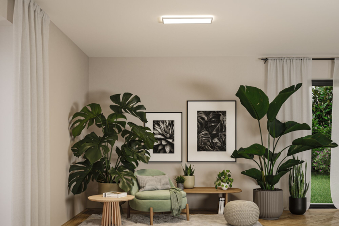 Panou LED Atria Shine, IP44, dreptunghiular, 560x200mm, 15,2W, 2030lm, 3000 - 6500K, alb [3]