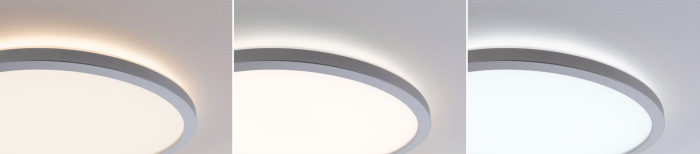 Panou LED Atria Shine, IP44, rotund, 190mm, 7,6W, 1100lm, 3000 - 6500K, crom mat [6]