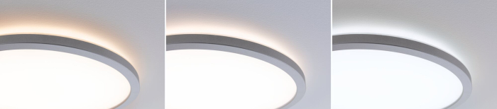 Panou LED Atria Shine, IP44, rotund, 298mm, 14,8W, 2250lm, 3000 - 6500K, crom mat [3]