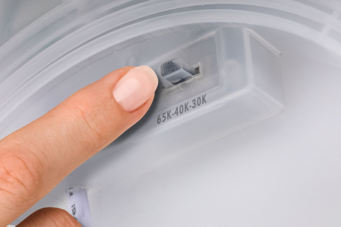 Panou LED Atria Shine, IP44, rotund, 298mm, 14,8W, 2250lm, 3000 - 6500K, lemn [7]