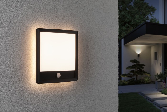 Panou LED de exterior Lamina cu senzor de mișcare 14,5W, negru, IP44 [5]