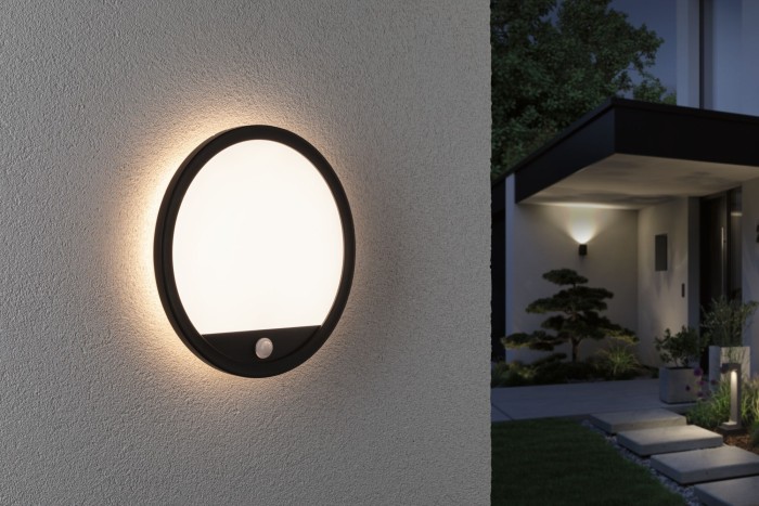 Panou LED de exterior Lamina cu senzor de mișcare 14,5W negru, IP44 [5]