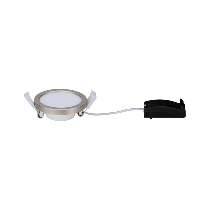 Panou încastrabil Areo LED rotund IP23 LED 1x5W 3000K 230V 80mm nichel mat/plastic [5]