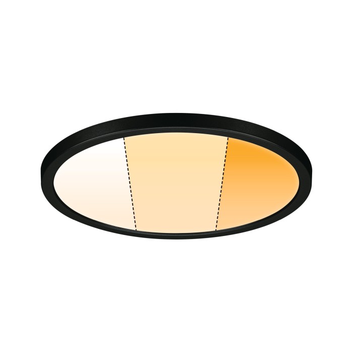 Panou încastrabil Areo VariFit LED, Dim to Warm, IP44, rotund, 230mm, 2000 - 4000K, negru, cu flux luminos variabil [8]