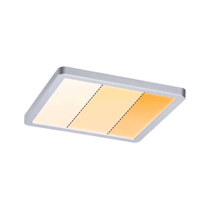 Panou încastrabil Areo VariFit LED, Dim to Warm, IP44, pătrat, 175x175mm, 2000 - 4000K, crom mat, cu flux luminos variabil [3]