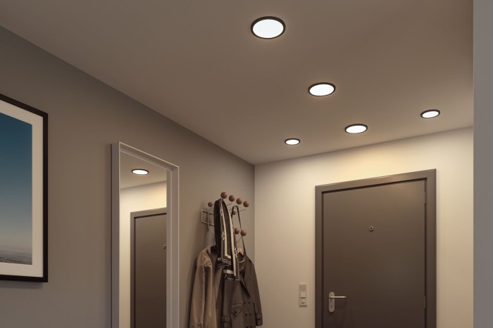 Panou încastrabil Areo VariFit LED, IP44, rotund, 175mm, 4000K, negru [8]