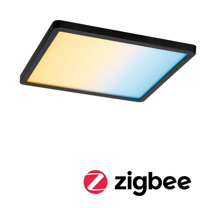 Panou încastrabil Areo VariFit LED Smart Home Zigbee, IP44, pătrat, 230x230mm, negru, cu temperatură de culoare variabilă [2]