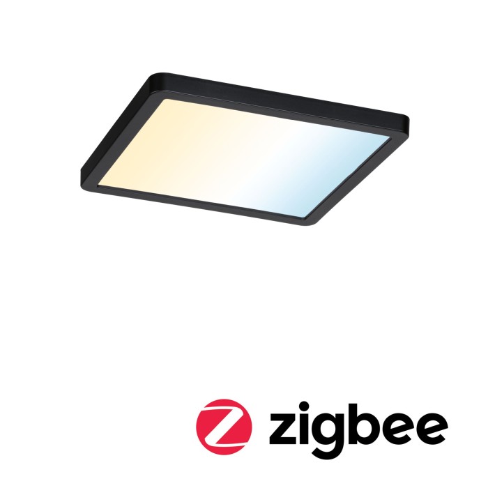 Panou încastrabil Areo VariFit LED Smart Home Zigbee, IP44, pătrat, 175x175mm, negru, cu temperatură de culoare variabilă [2]