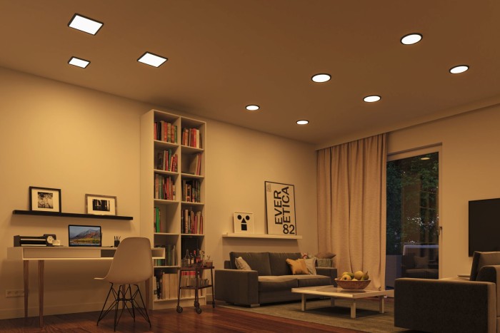 Panou încastrabil Areo VariFit LED Smart Home Zigbee, IP44, pătrat, 175x175mm, negru, cu temperatură de culoare variabilă [7]