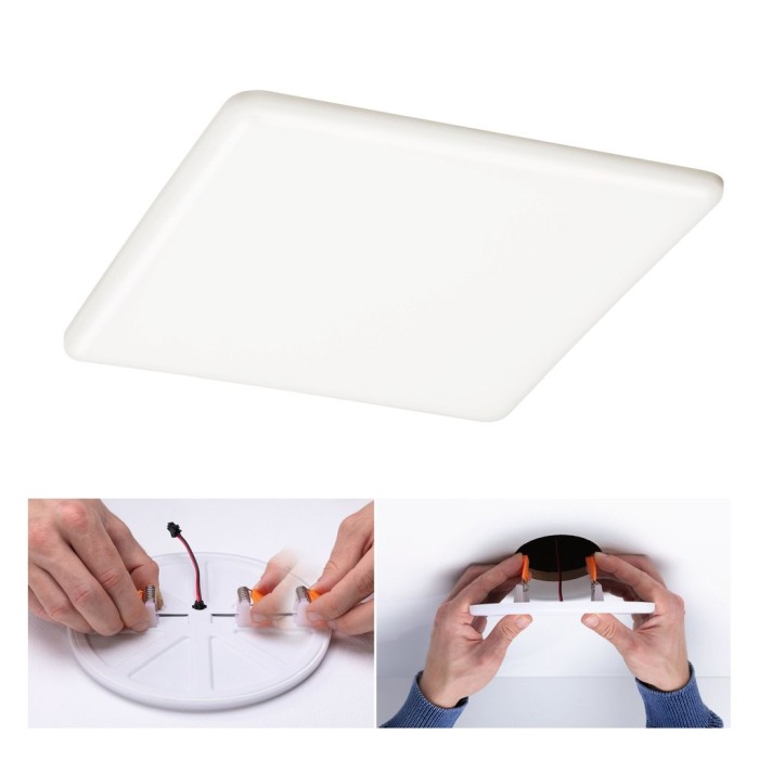 Panou încastrabil fără ramă Veluna VariFit IP44 17,5W 4000K 185x185mm cu flux luminos variabil în 3 pași [2]