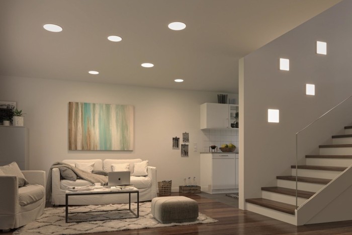 Panou încastrabil fără ramă Veluna VariFit IP44 17,5W 4000K 185x185mm cu flux luminos variabil în 3 pași [6]
