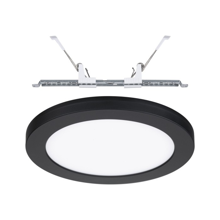 Panou încastrabil LED 2 în1, Cover-it,  rotund, 225mm, 1200lm, 4000K, negru [5]