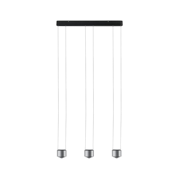 Pendul Aldan LED cu flux luminos variabil 3x9W negru/aluminiu periatt 230V aluminiu [4]