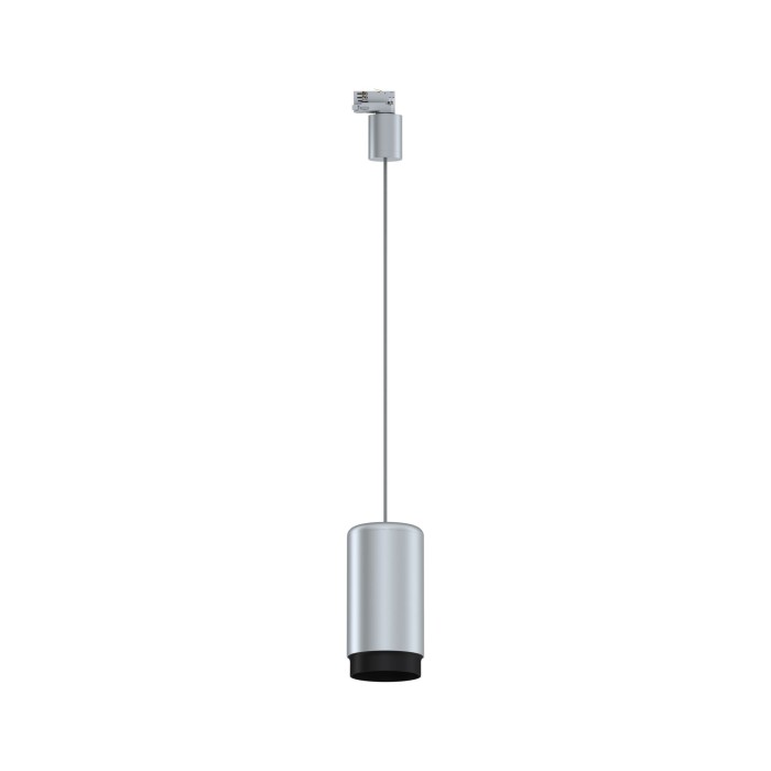 Pendul Corus pentru șină Paulmann ProRail3 Corus, E27, max. 50W, cu flux luminos variabil, 230V, argintiu [7]