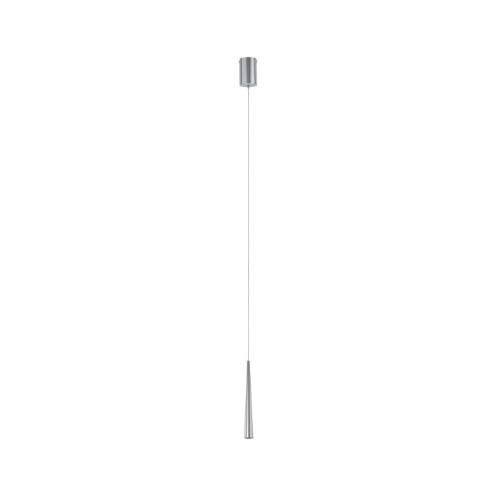 Pendul cu fir textil gri Gutta LED 1x7W aluminiu periat 230V metal [3]