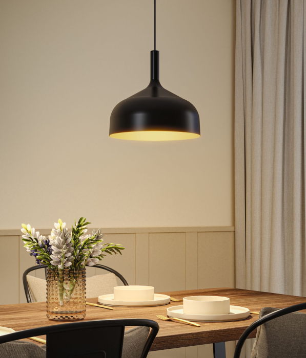 Pendul Embla II, E27, negru-auriu, metal [3]