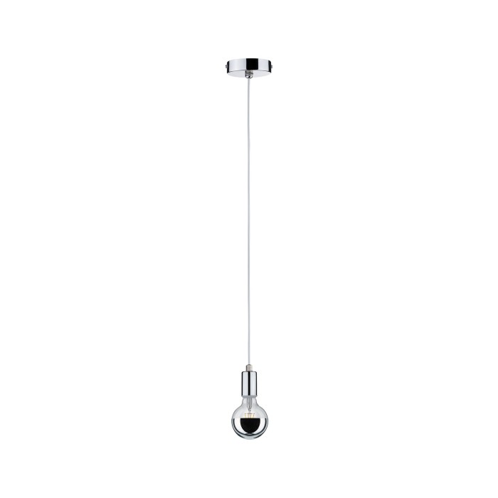 Pendul Larus IP44 cu fir textil max1x20W E27 crom 230V metal [3]
