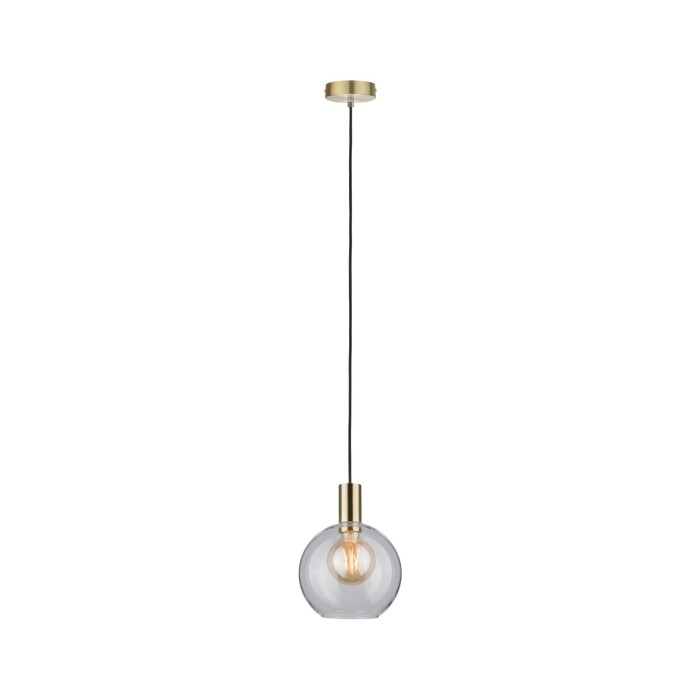 Pendul Neordic Esben cu fir textil max1x20W E27 clar/alamă 230V sticlă/metal [5]