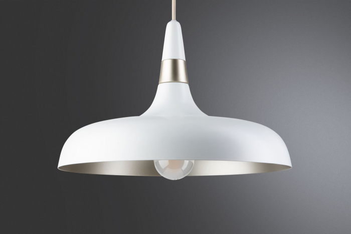 Pendul Neordic Juna, E27, max. 20W, șampanie, alb mat-metal, cu flux luminos variabil [7]