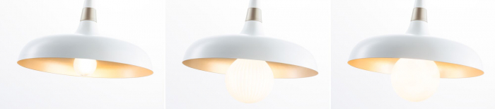 Pendul Neordic Juna, E27, max. 20W, șampanie, alb mat-metal, cu flux luminos variabil [6]