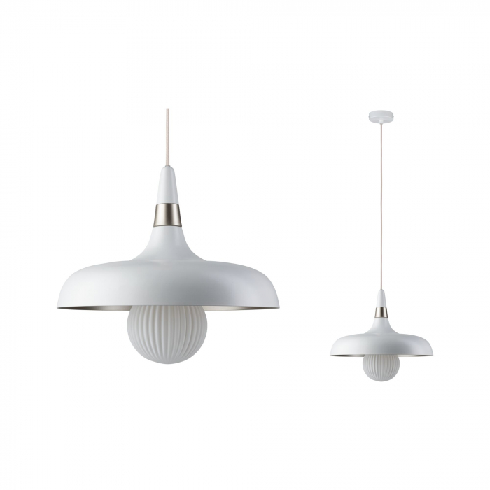 Pendul Neordic Juna, E27, max. 20W, șampanie, alb mat-metal, cu flux luminos variabil [5]