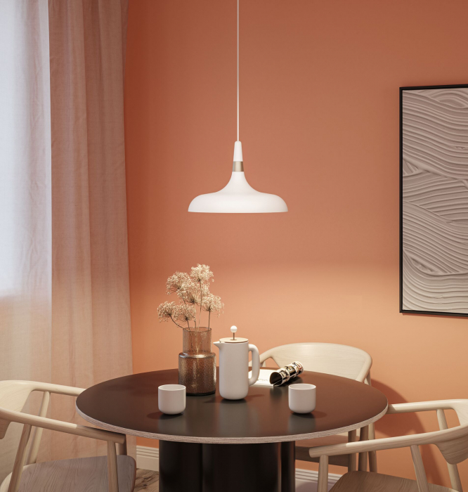Pendul Neordic Juna, E27, max. 20W, șampanie, alb mat-metal, cu flux luminos variabil [2]
