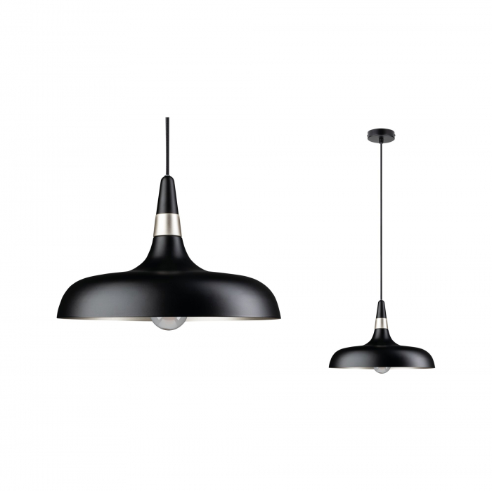 Pendul Neordic Juna, E27, max. 20W, șampanie, negru mat-metal, flux luminos variabil [2]
