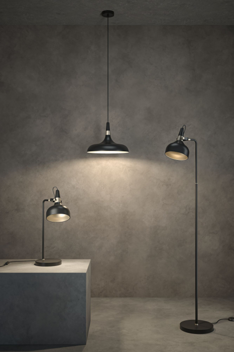 Pendul Neordic Juna, E27, max. 20W, șampanie, negru mat-metal, flux luminos variabil [4]