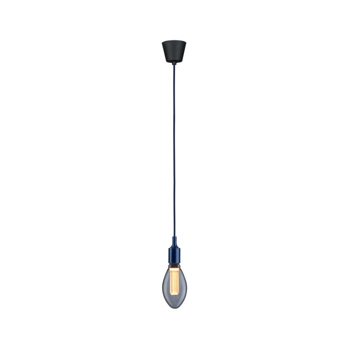 Pendul Neordic Ketil, E27, max. 60W, albastru închis-negru, silicon-plastic [5]