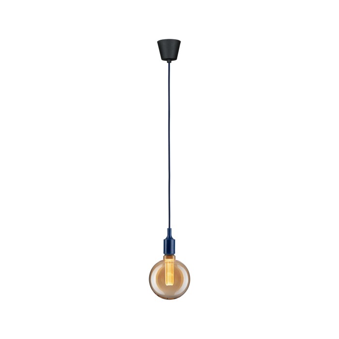 Pendul Neordic Ketil, E27, max. 60W, albastru închis-negru, silicon-plastic [4]